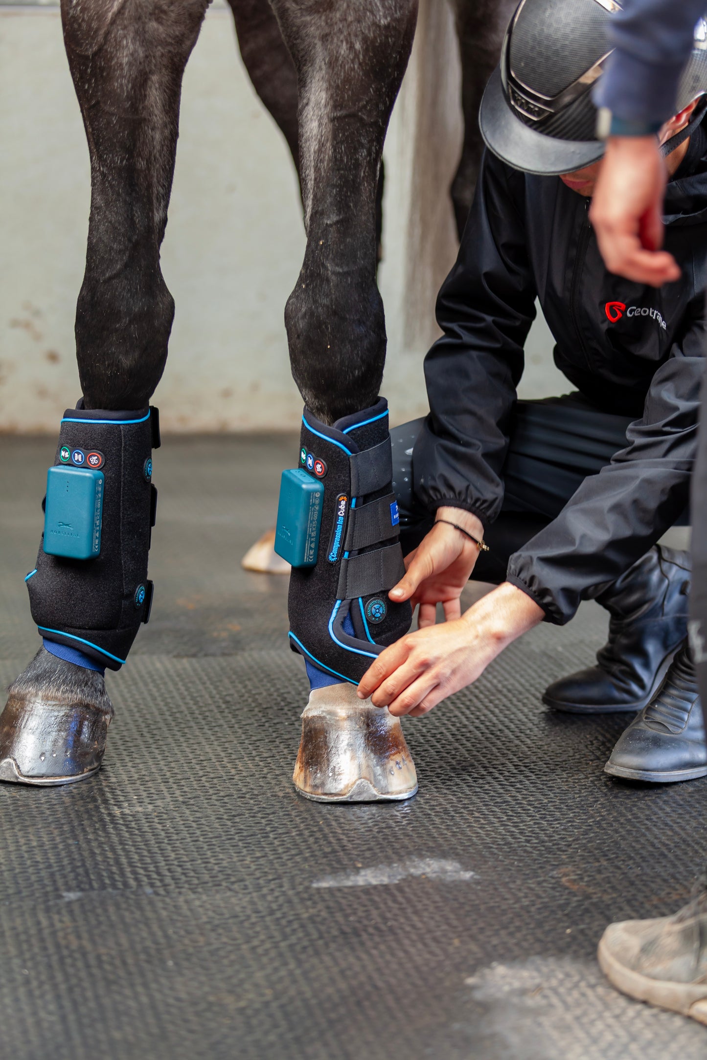 HorseLink Therapiestiefel: Kompression, Eis/Wrme, Vibration und magne Horsecircle HorseLink Therapiestiefel: Kompression, Eis/Wrme, Vibration und magne Horsecircle
